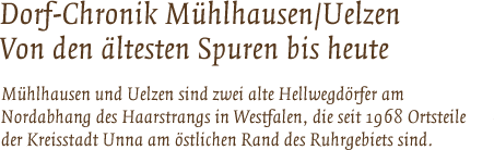 Herzlich Willkommen auf unserer Website zur Dorf-Chronik Mühlhausen/Uelzen